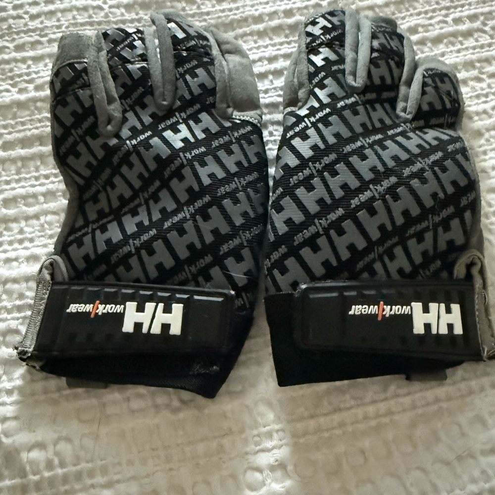 Helly Hansen Black and Gray Workwear Gloves